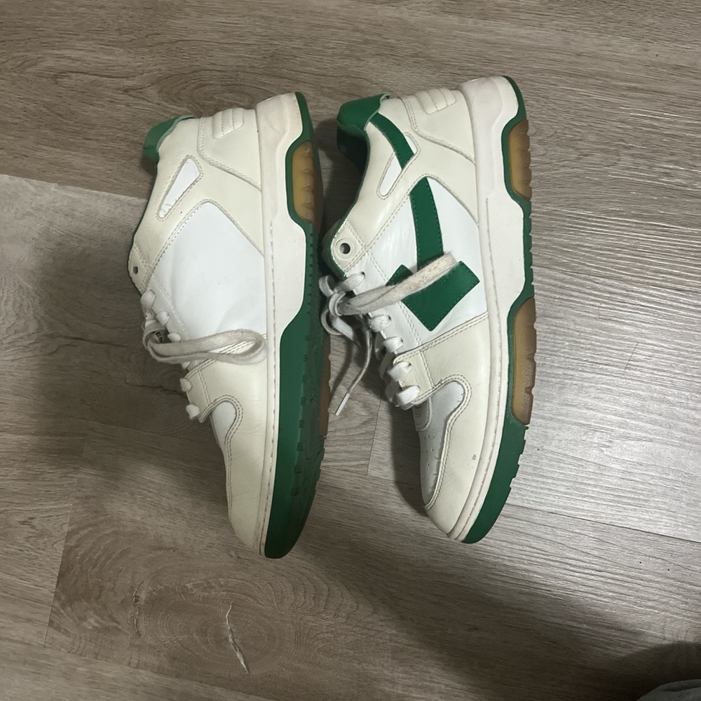 Green and white off whites